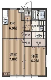 コンフォート的場の間取り画像