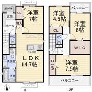 西本町3－213KODATEXⅥBの間取り画像