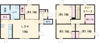 信濃4丁目戸建 右の間取り画像
