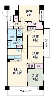 ビビットタウンウィズ稲毛の間取り画像