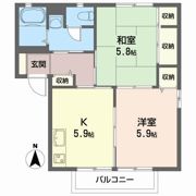 ハイライズMRIIBの間取り画像