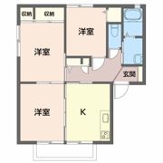 フラットすわBの間取り画像