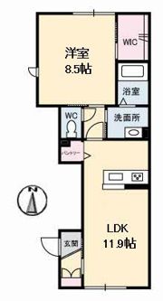 リラフォート東手城3丁目の間取り画像