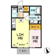 コンツェルト貝沢 Aの間取り画像