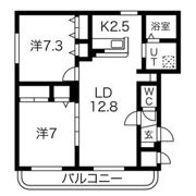 ザ・レインボーコートN27の間取り画像