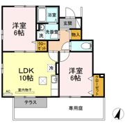 ローズコートHATAKA D棟の間取り画像