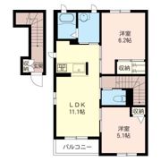 フラットツインソラーレAの間取り画像