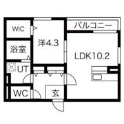 カームタイム栄生の間取り画像