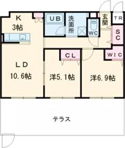 ジュノール千歳真々地の間取り画像