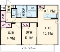ジュノール千歳真々地の間取り画像