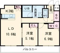 ジュノール千歳真々地の間取り画像