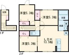 first sky D D棟の間取り画像