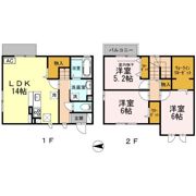 フルール浜町 B棟の間取り画像