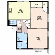 グリーンヒルズ Dの間取り画像