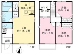 さいたま市北区吉野町2丁目住宅 A棟の間取り画像