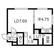ゼスティ東札幌の間取り画像