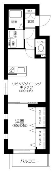 エルミ上落合の間取り画像
