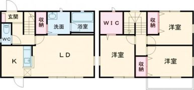 なのはな 西の間取り画像