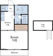 コーマス旭の間取り画像