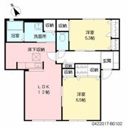 パストラルKURA B棟の間取り画像