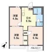 ベル メゾン 花田 Aの間取り画像