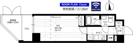グランドコンシェルジュ池袋本町ウエストの間取り画像