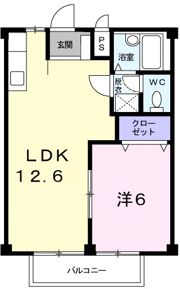 サンヒルズ広久手Aの間取り画像