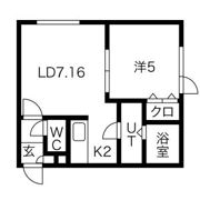 ビーウエストIIIの間取り画像