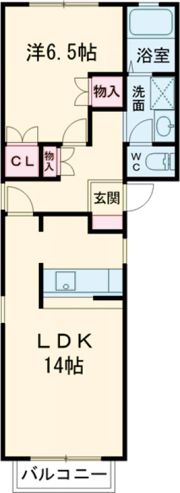 リバ-ヒルズ逢瀬の間取り画像