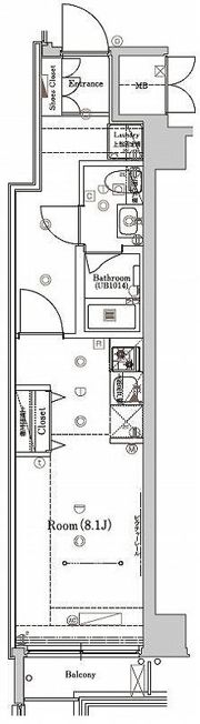 ラフィスタ錦糸町Ⅱの間取り画像