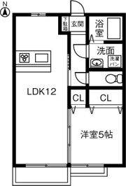 サンハイツ和佳の間取り画像
