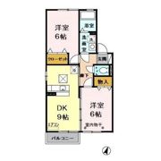 グランコンフォート磯原の間取り画像