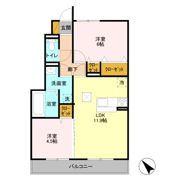 スカイハイツ王子台の間取り画像