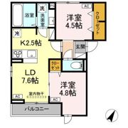 D-ROOM平山5丁目の間取り画像