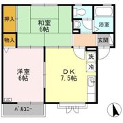 セジュール カリーテの間取り画像