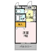 サンタウン竹鼻 Bの間取り画像