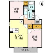 ベルデュール A棟の間取り画像