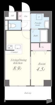 エルヴィータ箱崎の間取り画像