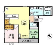 プレミアムコート新金岡の間取り画像