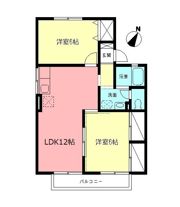 コーポ藤の間取り画像