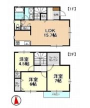 ソアレ Dの間取り画像