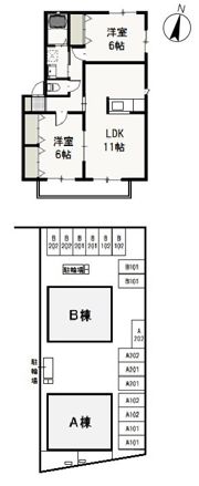 ペアフィールドBの間取り画像