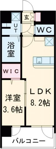 レジュールアッシュ神戸湊川公園の間取り画像