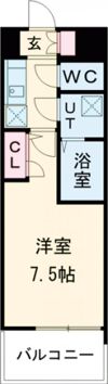 レジュールアッシュ神戸湊川公園の間取り画像