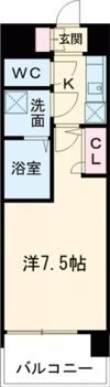 レジュールアッシュ神戸湊川公園の間取り画像
