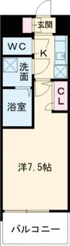 レジュールアッシュ神戸湊川公園の間取り画像