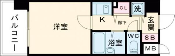 リーガル新神戸の間取り画像