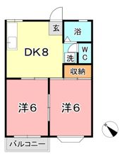 シャトレ・ウエストBの間取り画像