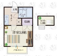 b’CASA行田Ⅵre-bornの間取り画像