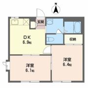 フォーブル千恵Ⅱの間取り画像